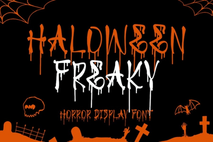 Haloween Freaky Horror Display Font Font Download