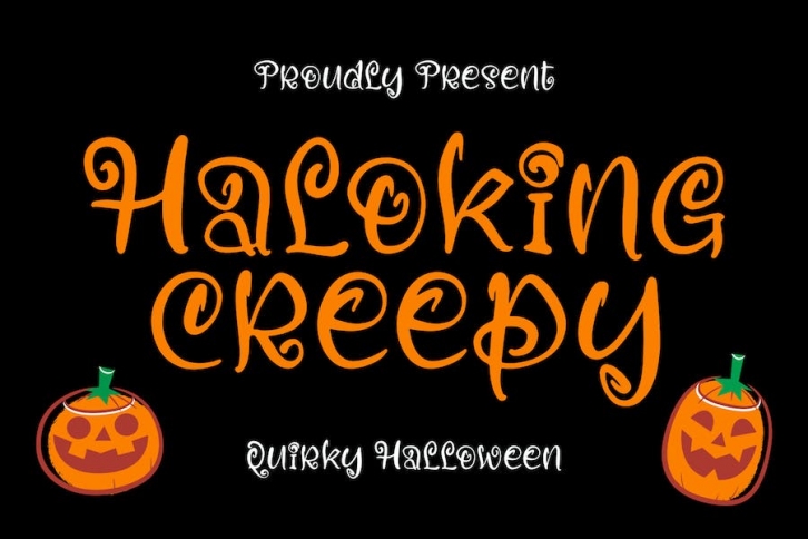 Haloking Creepy Quirky Halloween Font Font Download