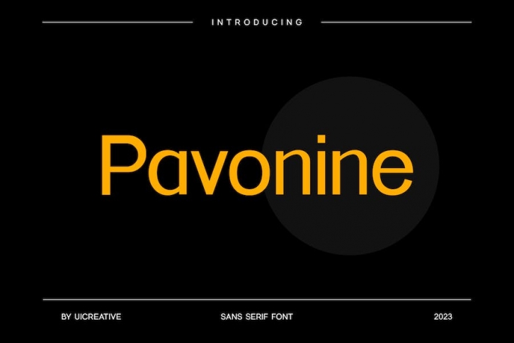Pavonine Sans Serif Font Font Download