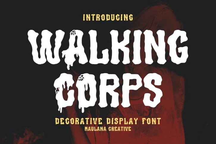Walking Corps Decorative Display Font Font Download