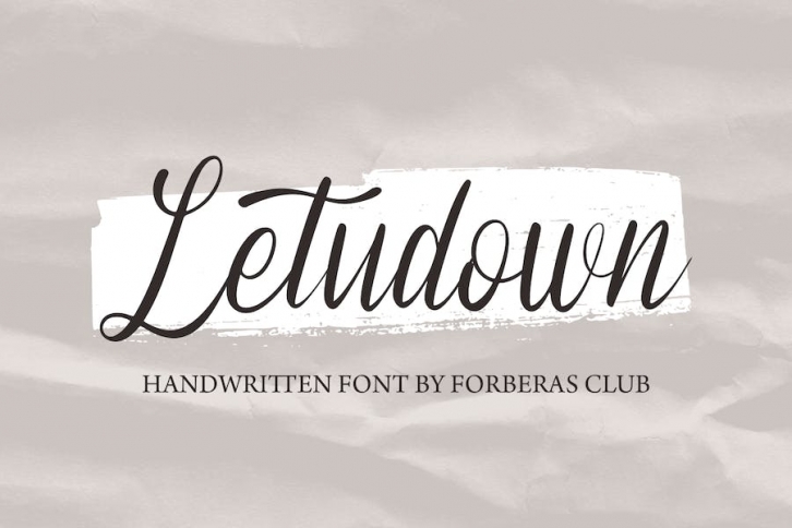 Letudown Font Download