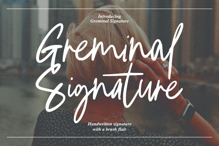Greminal Signature Brush Font Download