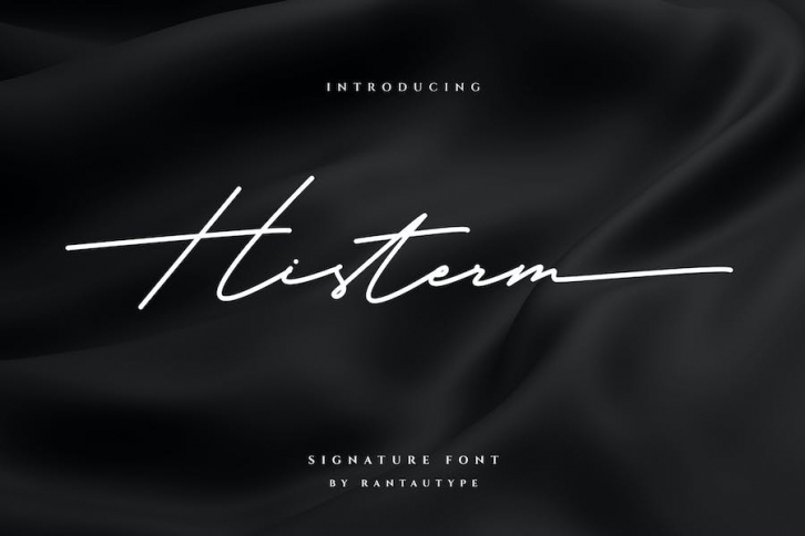 Histerm Modern Siganture Font Font Download