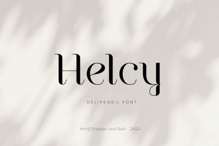 Helcy - Modern Serif Font Font Download