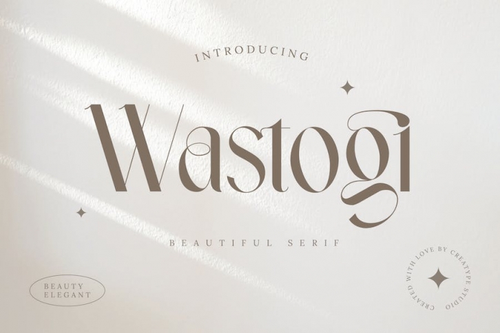 Wastogi Beautiful Serif Font Download