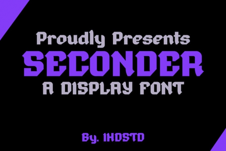 Seconder Display Font Font Download