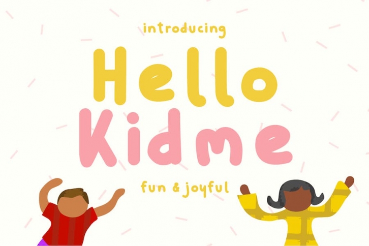 Hello Kidme - Childrens Handwritten Font Font Download
