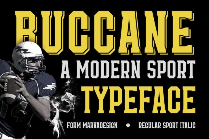 Buccane - A Modern Sport Font Font Download