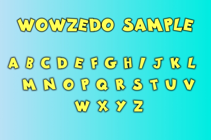 Wowzedo Sample Font Download