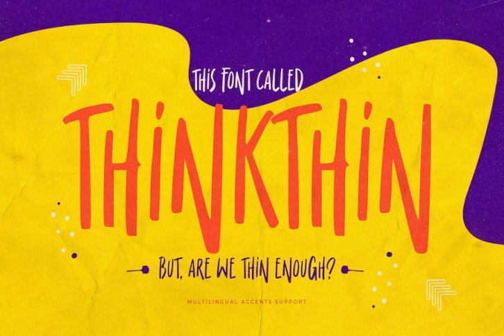 Thinkthin - Display Thin Font Font Download