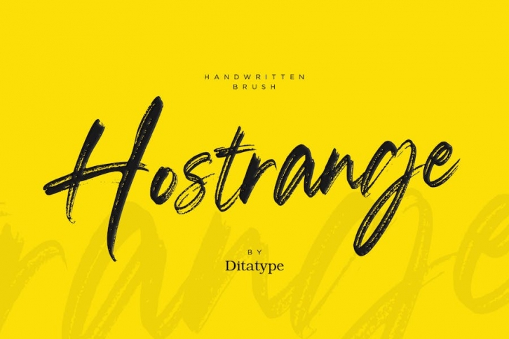 Hostrange Font Download