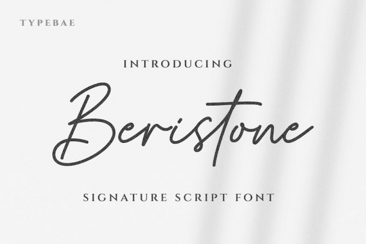 Beristone Signature Script Font Font Download
