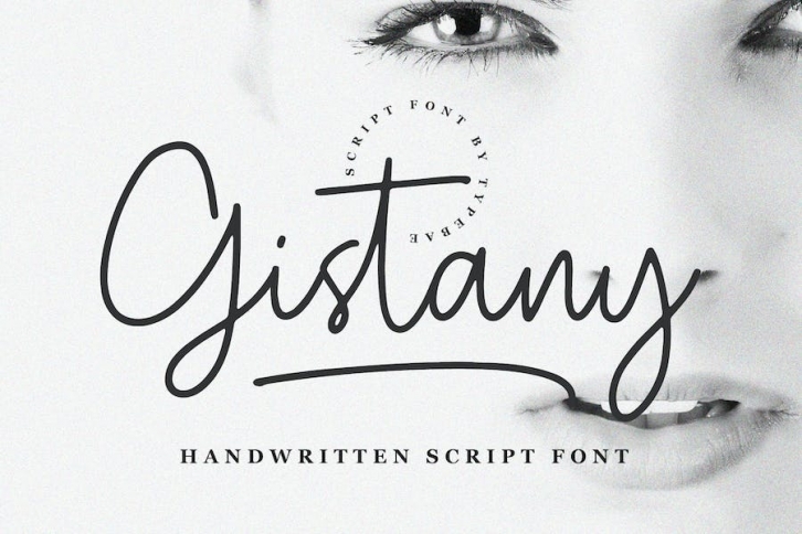 Gistany Handwritten Script Font Font Download