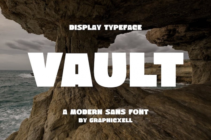 Vault Modern Sans Serif Font Typeface Font Download