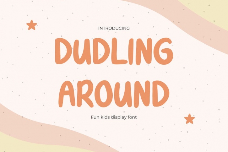 Duddling Around - Handwritten Font for Kids Font Download