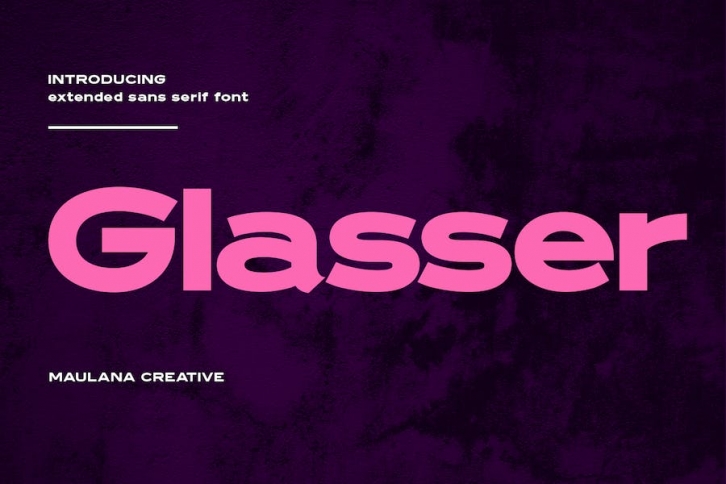 Glasser Extended Sans Serif Font Font Download