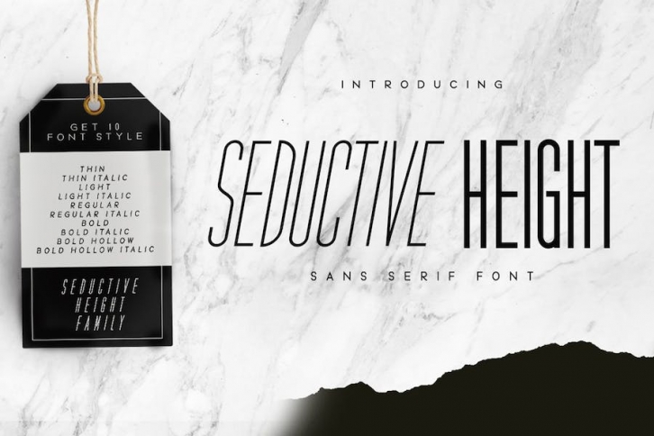 Seductive Height Font Download