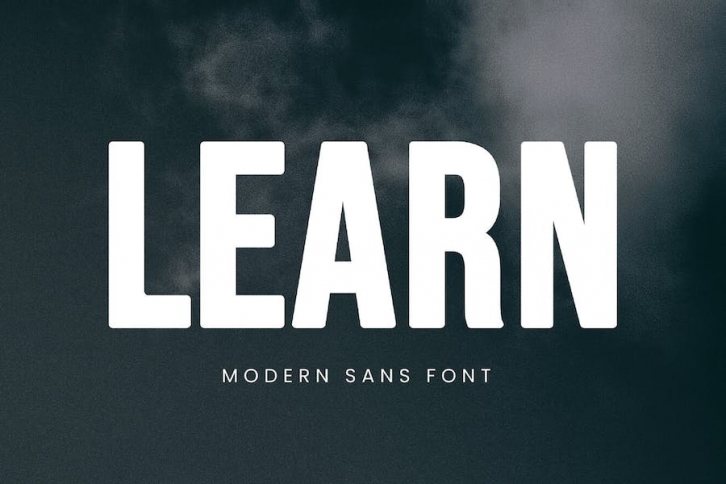 Learn - Modern Sans Serif Font Download