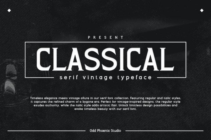 Classical - Serif Vintage Typeface Font Download