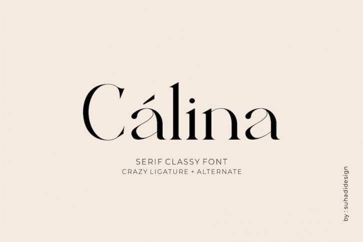 Calina serif classy font Font Download