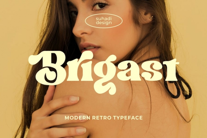 Brigast modern retro typeface Font Download