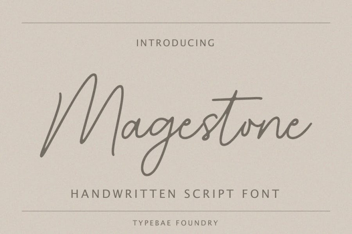 Magestone Handwritten Script Font Font Download