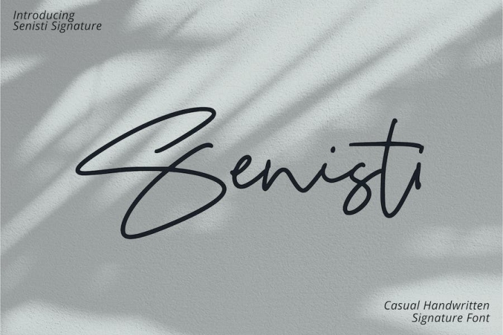 Senisti Signature Font Download