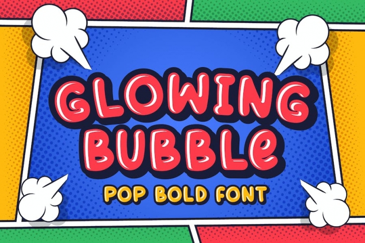Glowing Bubble - Layered Fonts Font Download