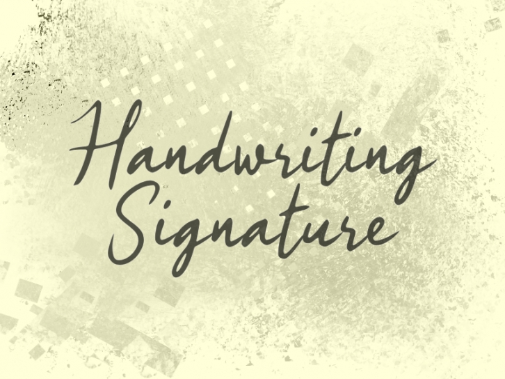 H Handwriting Signature Font Download