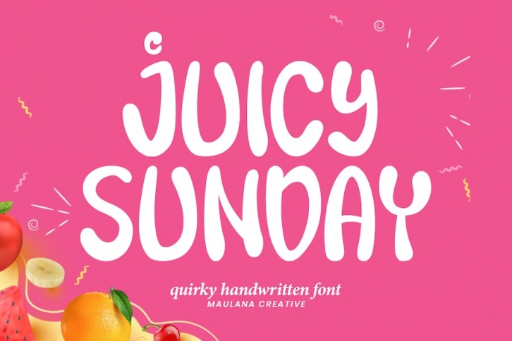 Juicy Sunday Quirky Handwritten Font Font Download