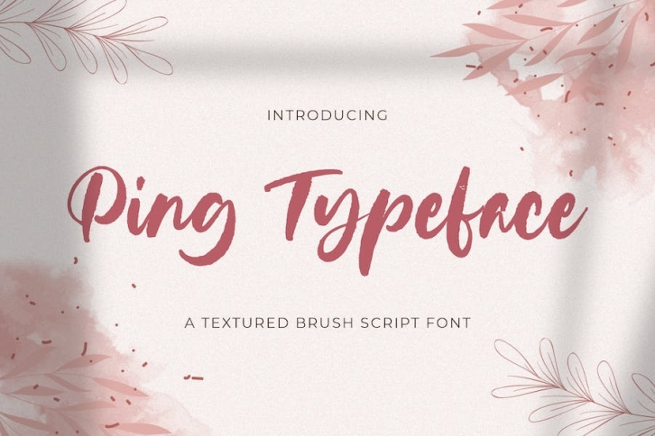 Ping Typeface - HandBrush Font Font Download