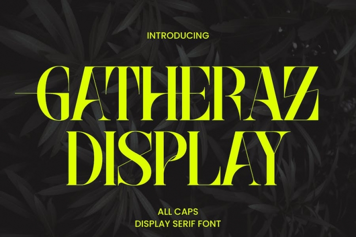 Gatheraz Stylish Display Font Download