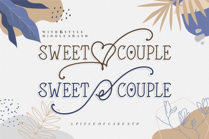 Sweet Couple - A Lovely Display Font Font Download