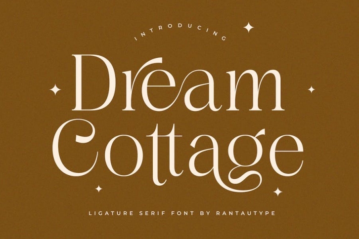 Dream Cottage Modern Ligature Serif Font Font Download