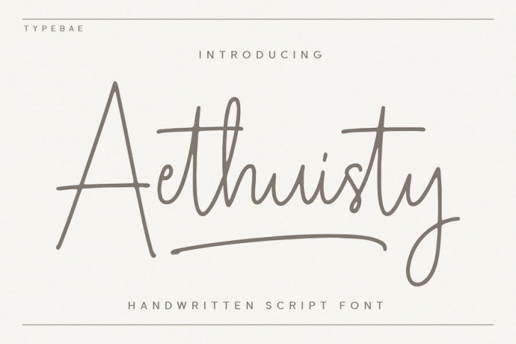 Aethuisty Handwritten Script Font Font Download