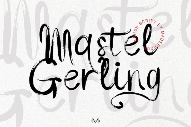 Mastel Gerling - Brush Script Font Download