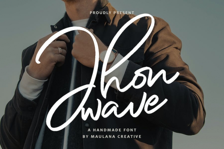 Jhon Wave Signature Script Handmade Font Font Download