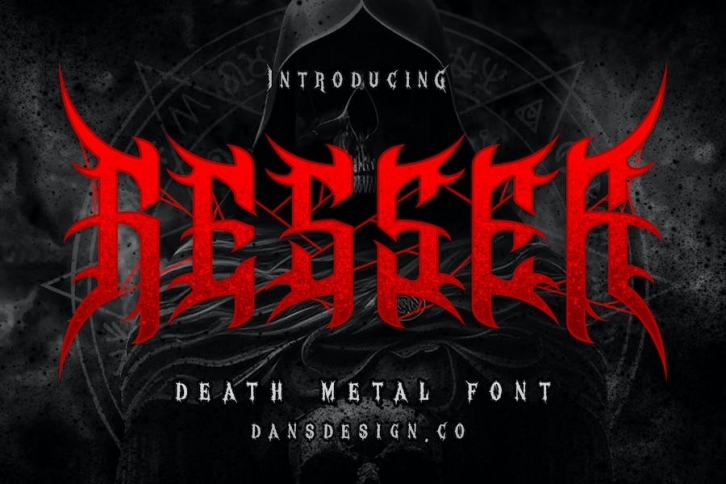 ResseR Modern Metal Font Font Download