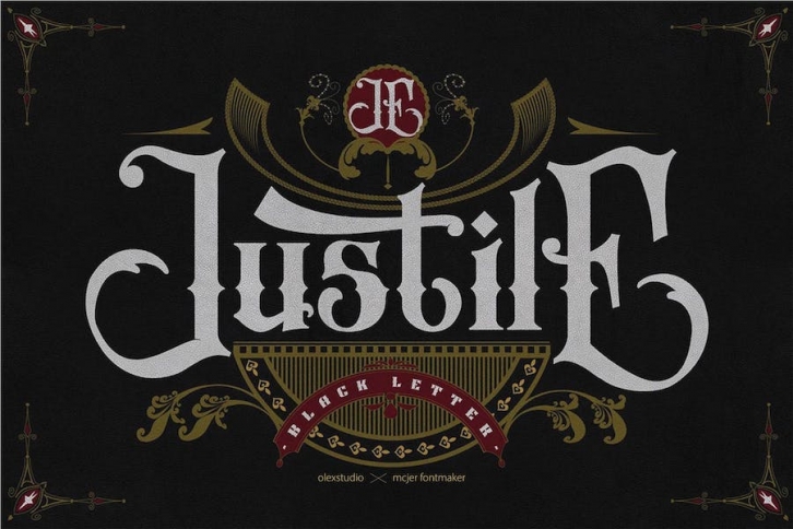 Justile - Blackletter Font Download