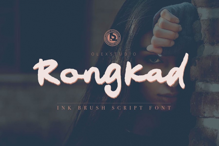 Rongkad - ink brush script Font Download