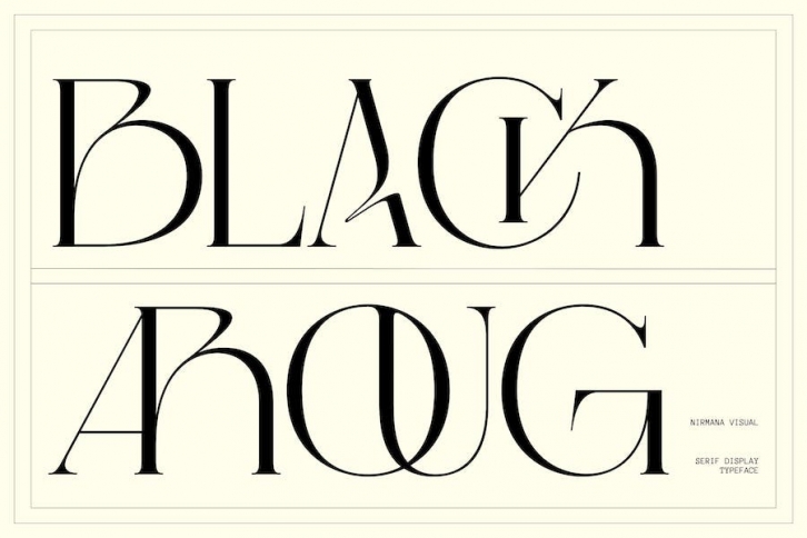 Black Aroug - Modern Font Font Download