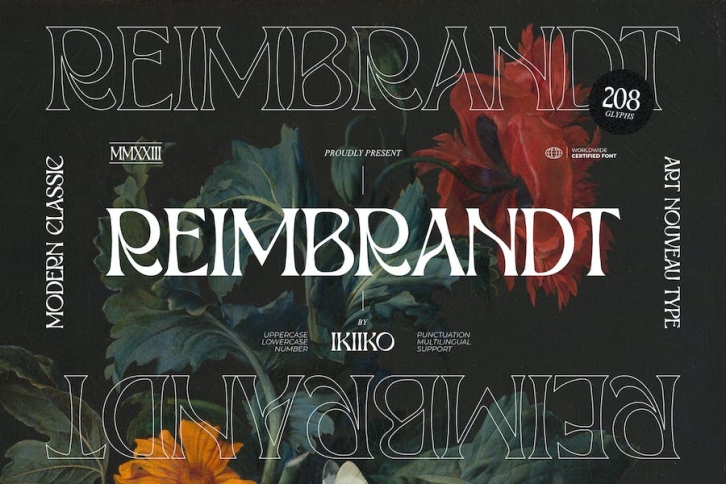 Reimbrandt - Art Nouveau Type Font Download