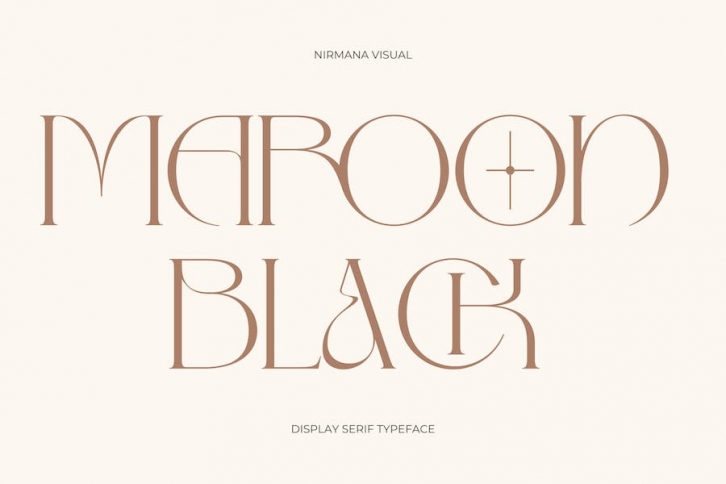 Maroon Black - Modern Minimalism Font Font Download