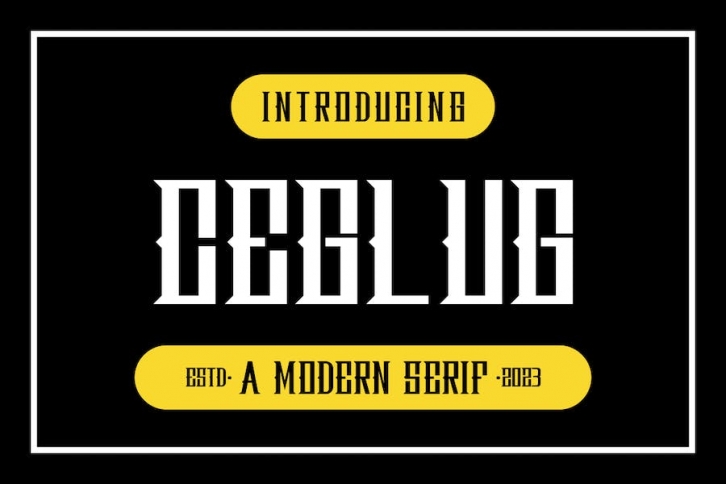 Ceglug - A Modern Serif Font Font Download