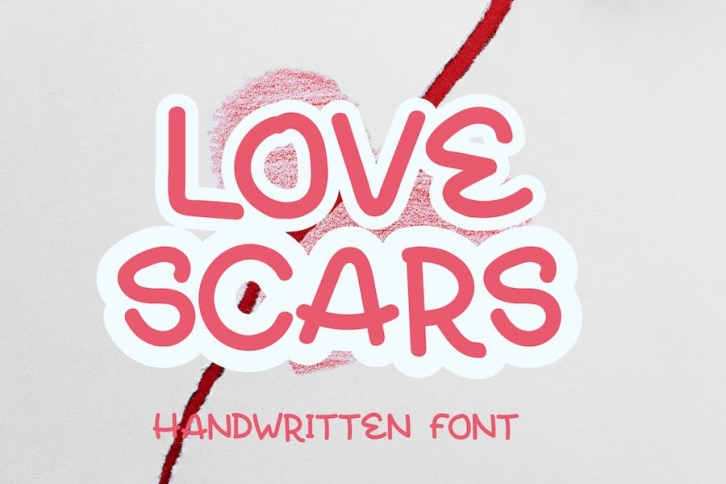 Love Scars - Cute Handwritten Font Font Download