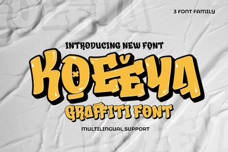 KOEEYA – Display Graffiti Font Font Download