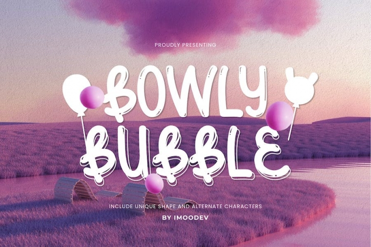 Bowly Bubble - Bold Bubble Font Font Download