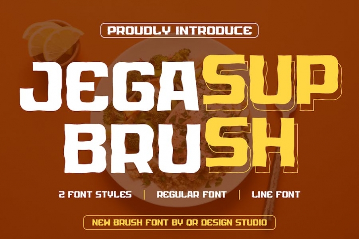 Jegasup Brush + Line Font Font Download