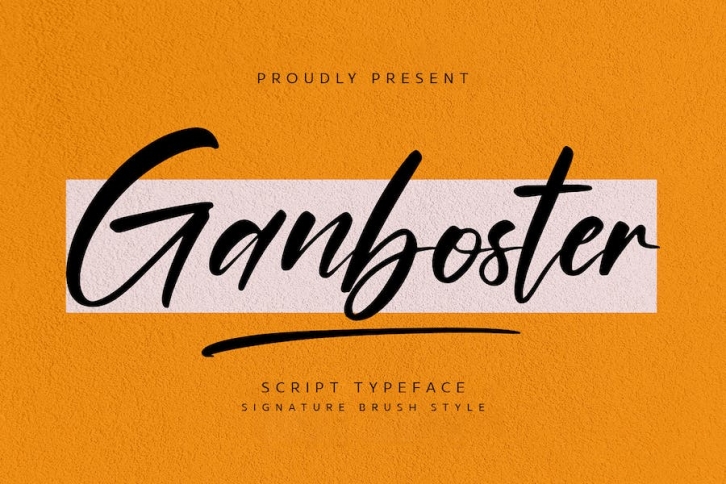 Ganboster Font Download