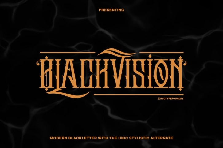 Black vision Font Download